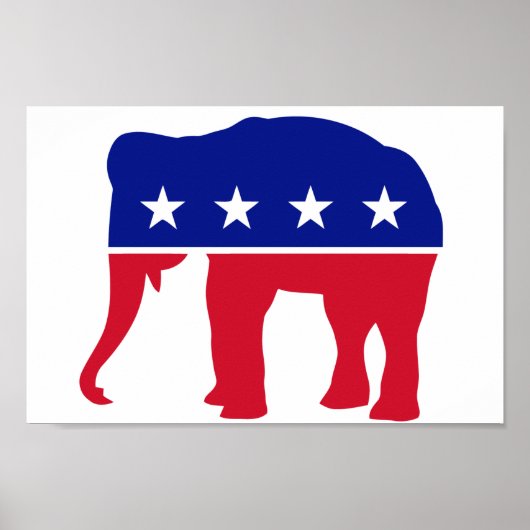 POSTER LOGO ÉLÉPHANT RÉPUBLICAIN (Devant)