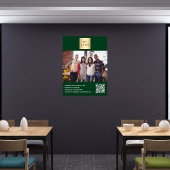 Poster logo Emerald vert entreprise photo bienvenue code