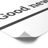 Poster Logo Et Texte Personnalisables Heures D'Ouverture  (Coin)