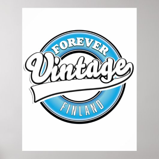 Poster Logo Forever vintage Finlande (Devant)