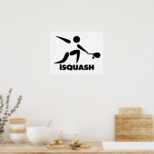Poster Logo Game Of Squash iSquash (Cuisine)