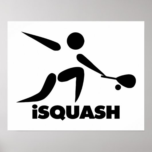 Poster Logo Game Of Squash iSquash (Devant)