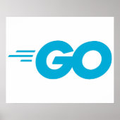 Poster Logo Golang (langage de programmation Go) (Devant)