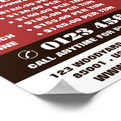 Poster Logo Heartwood, Bois/Bois/Bois Advert (Coin)