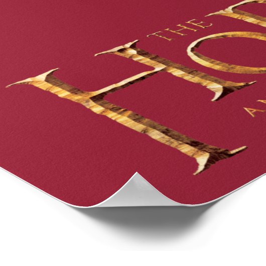 Poster Logo Hobbit Texturé (Coin)