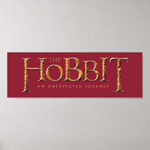 Poster Logo Hobbit Texturé