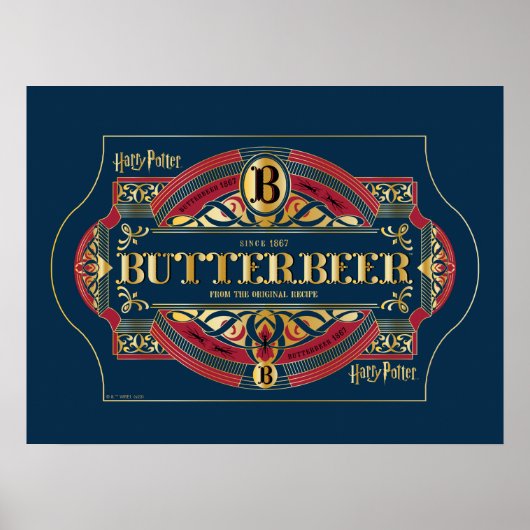 Poster Logo horizontal BUTTERBEER™ (Devant)