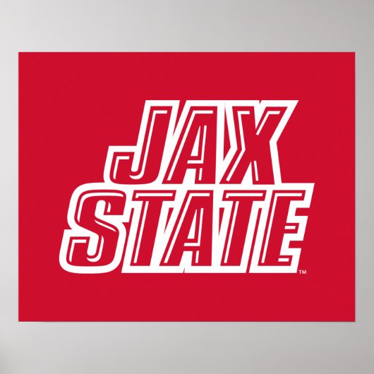 Poster Logo JAX STATE de Jacksonville State University (Devant)