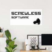 Poster Logo logiciel ScrewLess (Bureau à domicile)