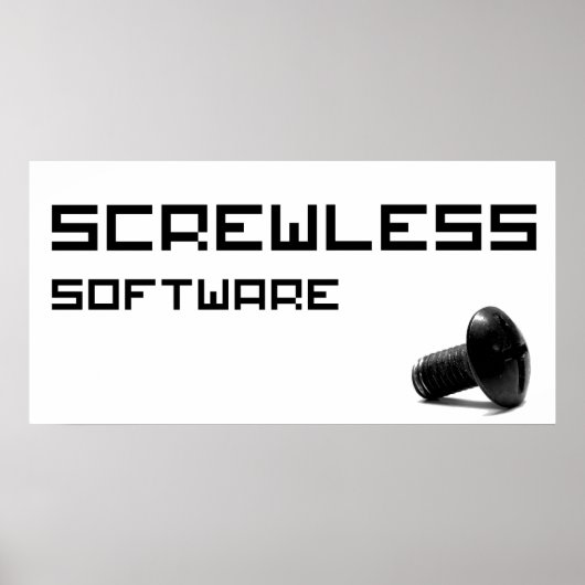 Poster Logo logiciel ScrewLess (Devant)