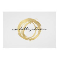 Logo Luxe Faux Gold Peint Circle Télécharger