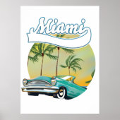 Poster logo Miami Sunset (Devant)