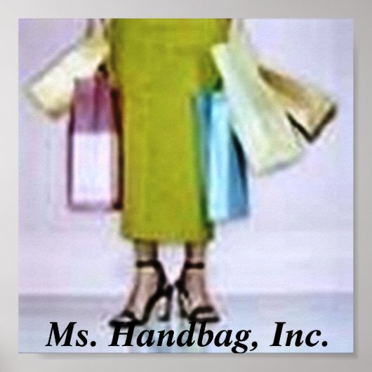 Poster logo, Mme Handbag, Inc. (Devant)