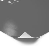 Poster LOGO MONOGRAMME AMPoule SUR GRIS pour ÉLECTRICIENS (Coin)