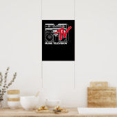 Poster Logo MTV Boombox Rouge (Cuisine)