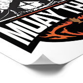 Poster Logo Muay Thai - Thai Boxer Fighter (Coin)
