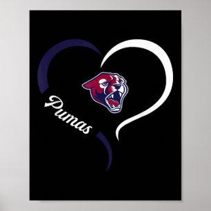 Poster Logo Perry Pumas Demi Coeur Slogan H