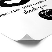 Poster Logo personnalisé Marque Sécurité de l'entreprise  (Coin)