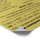 Poster Logo personnalisé, publicité commerciale et financ (Coin)