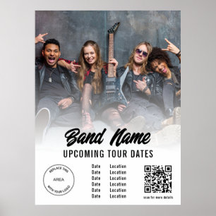 Poster Logo photo sur bande personnalisée QR Code Gigs Da