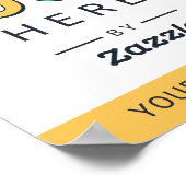 Poster Logo promotionnel et texte (Coin)
