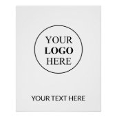 Poster Logo Promotionnel Personnalisé – Aucune Commande M (Devant)