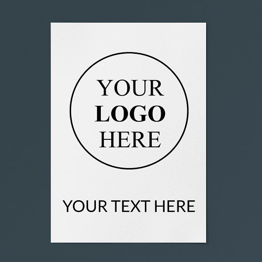 Poster Logo Promotionnel Personnalisé – Aucune Commande M