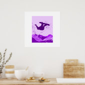 Poster Logo Purple Snowboard (Cuisine)