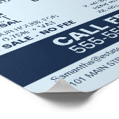 Poster Logo, Réaliseur, Agent immobilier (Coin)