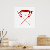 Poster Logo Red Lacrosse (Cuisine)