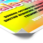 Poster Logo rose Garage Vente Rainbow l (Coin)