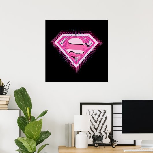 Poster Logo Rose Supergirl (Bureau à domicile)