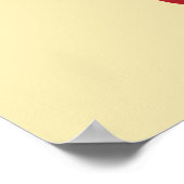 Poster Logo rouge de la boutique Pop's Chock'Lit (Coin)