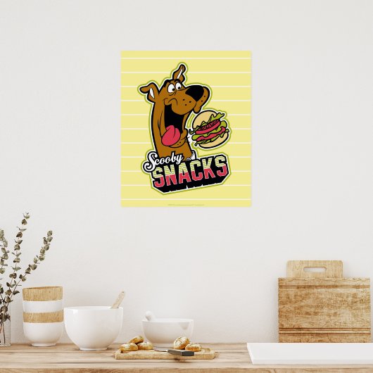 Poster Logo Scooby-Doo "Scooby Snacks" (Cuisine)