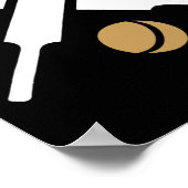 Poster Logo silhouette du sport de cricket (Coin)