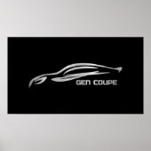 Poster Logo Silhouette Genesis Coupe (Devant)