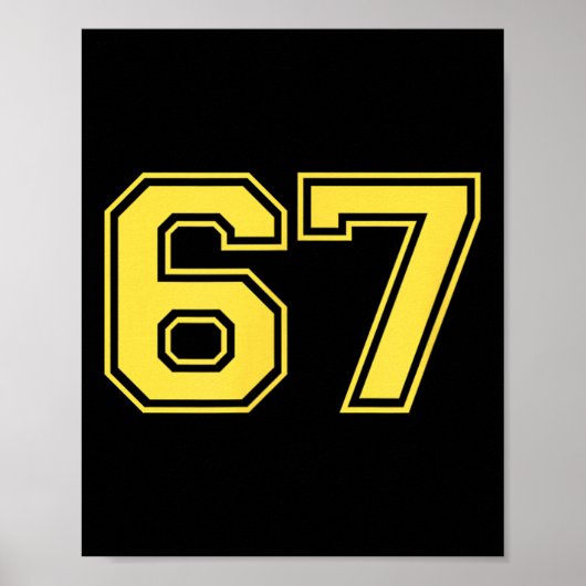 Poster Logo Six Seven Trending 67 (Devant)