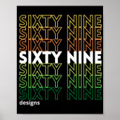 Poster Logo "SIXTYNINE DESIGNS" (Devant)