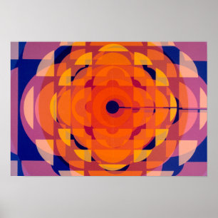 Poster Logo stylisé de CBC/Radio-Canada (années 1974)