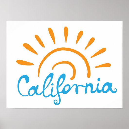 Poster Logo Sunny California (Devant)