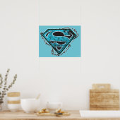 Poster Logo Supergirl Barbed Wire and Flowers (Cuisine)