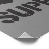 Poster Logo Supergirl Black Flaming Guitares (Coin)