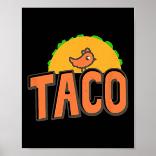 Poster Logo Taco Trump Trump abandonne toujours Trump Pou