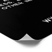 Poster Logo Texte promotionnel Business Black (Coin)