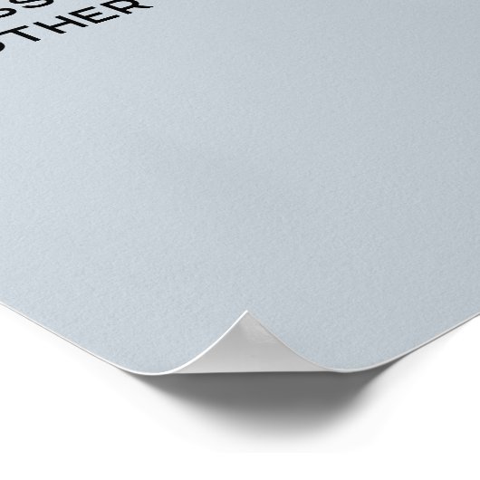 Poster Logo Texte QR Code promotionnel Business Powder Bl (Coin)