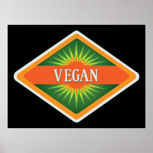 Poster Logo Vegan Colours (Devant)