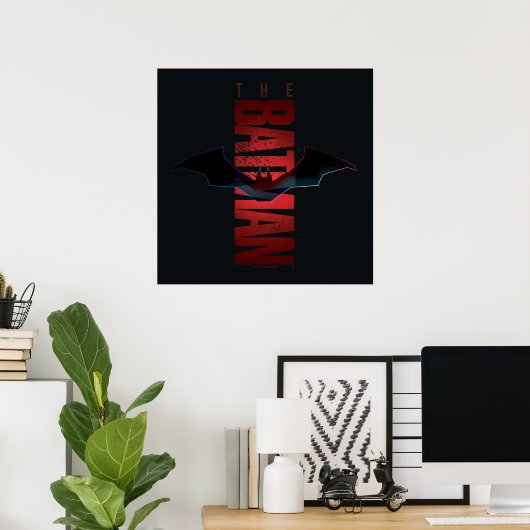 Poster Logo vertical Batman (Bureau à domicile)