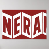 Poster Logo vintage blanc Cinerama (Devant)