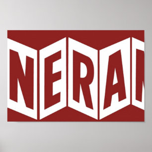 Poster Logo vintage blanc Cinerama