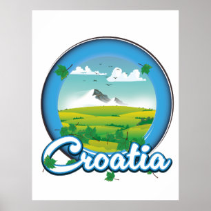 Poster logo Voyage Croatie